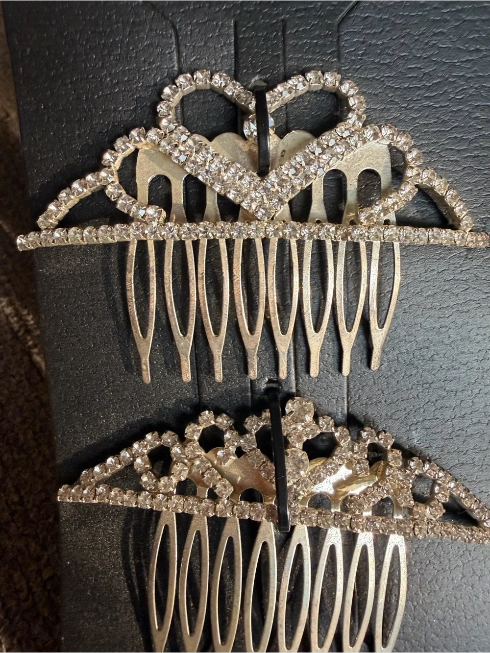 Steve Madden Silver-Tone Rhinestone Hair Comb & Jeweled Pins Set